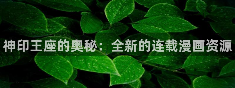 奇漫屋漫画下拉：神印王座的奥秘：全新的连载漫画资源
